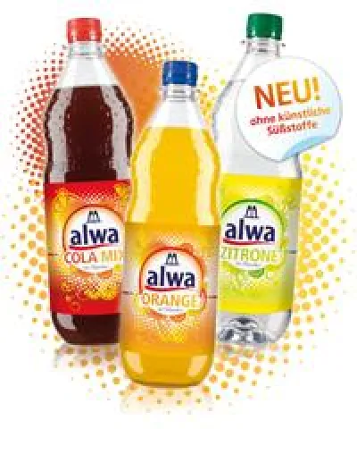 alwa-Limonaden-Klassiker jetzt mit neuem Geschmack und ohne künstliche Süßstoffe Bild: alwa-Limonaden-Klassiker jetzt mit neuem Geschmack und ohne künstliche Süßstoffe