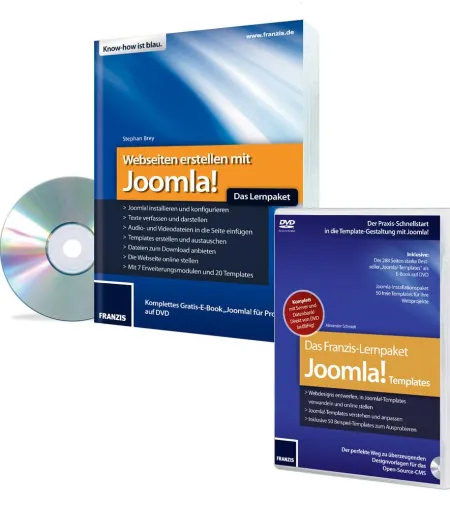 Bild: Franzis bringt Lernpakete für Webseiten Content Management System Joomla!