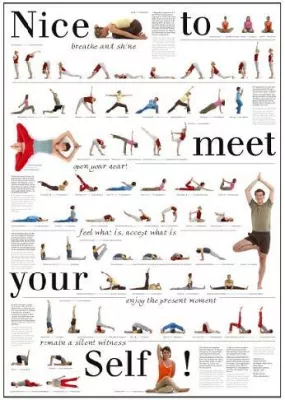 Bild: Yoga-Poster zeigt 69 Asanas