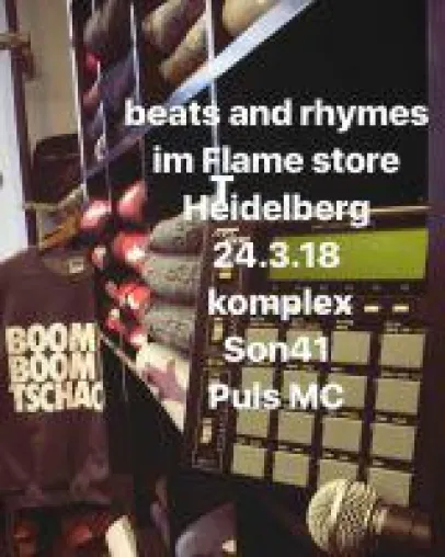Bild: Beats & Rhymes mit Mr. Mar (Stieber Twins) am 24.03. im The Flame Sneaker Store , Heidelberg