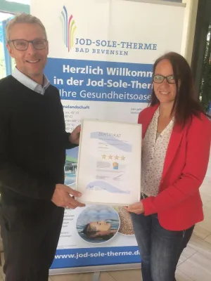 Bild: Wohlfühlen auf höchstem Niveau: Vier Wellness Sterne für die Jod-Sole-Therme Bad Bevensen