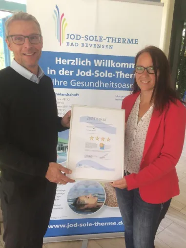 Bild: Wohlfühlen auf höchstem Niveau: Vier Wellness Sterne für die Jod-Sole-Therme Bad Bevensen