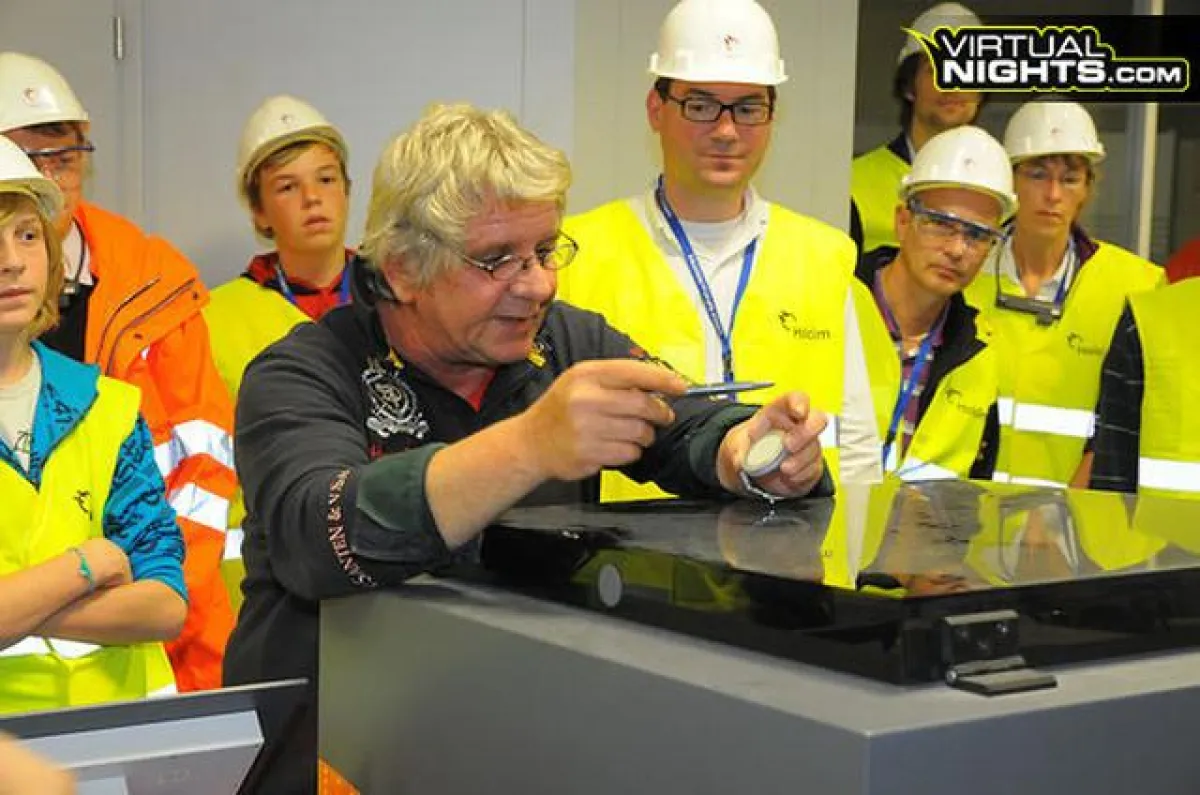 Holcim lässt die Besucher hinter die Kulissen schauen