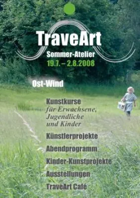 Bild: Freies Spielen mit den Künstlern -  tägliches Kinder-Mitmachprogramm im TraveArt Sommer-Atelier 2008