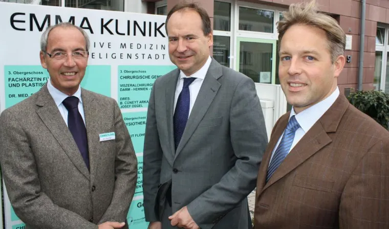 Bild: Künftiger Landrat des Kreises Offenbach unterstützt Ausbau der Emma-Klinik auf dem Gebiet Kinderchirurgie