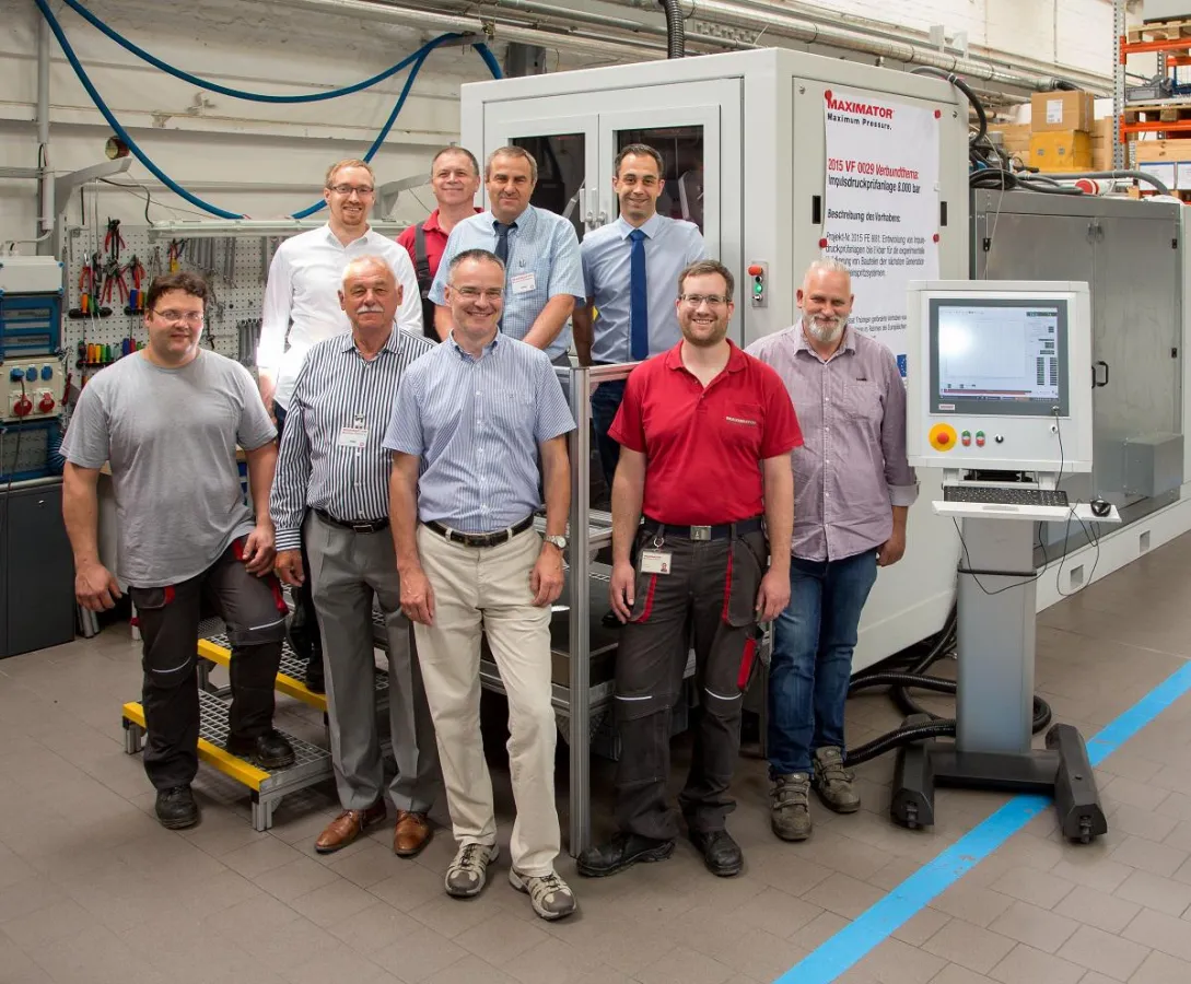 Das MAXIMATOR Entwicklungsteam (© MAXIMATOR GmbH)