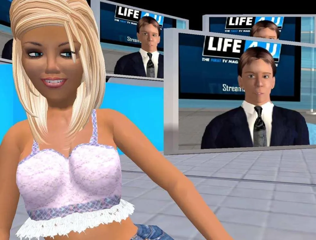 Second Life Fernseher