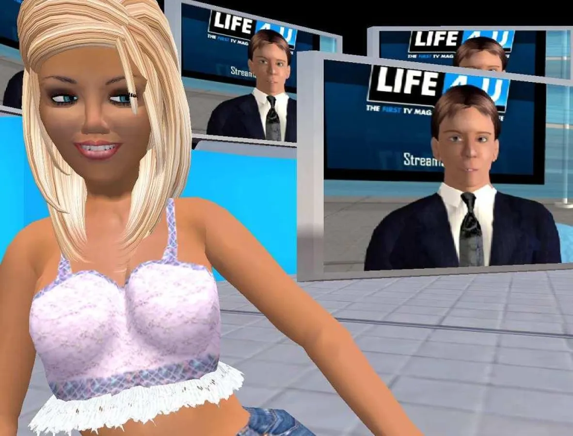 Second Life Fernseher