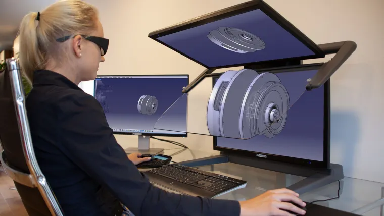 Bild: CATIA  für 3D-Monitor PluraView zertifiziert