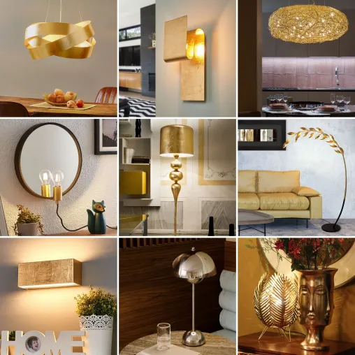 Lichtideen zum goldenen Herbst - Lampenwelt.de präsentiert Leuchten in Gold- und Messingtönen Bild: Lichtideen zum goldenen Herbst - Lampenwelt.de präsentiert Leuchten in Gold- und Messingtönen