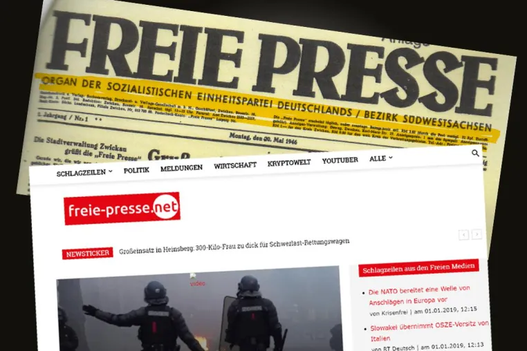 Bild: Gerichtstermin: Freie Presse Net vs Freie Presse (SED) - Angriff auf die Meinungsfreiheit