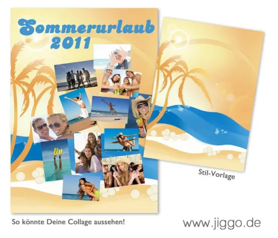 Bild: Die schönsten Urlaubsbilder als Fotocollage bei Jiggo