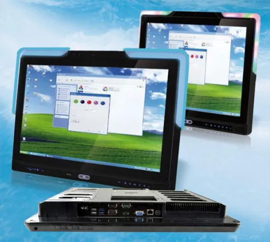 Bild: All-In-One –Panel-PC mit LED Signal-Lichtbalken