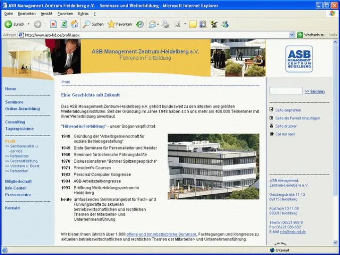Bei www.asb-hd.de jetzt 24 h Seminaranmeldung möglich Bild: Bei www.asb-hd.de jetzt 24 h Seminaranmeldung möglich