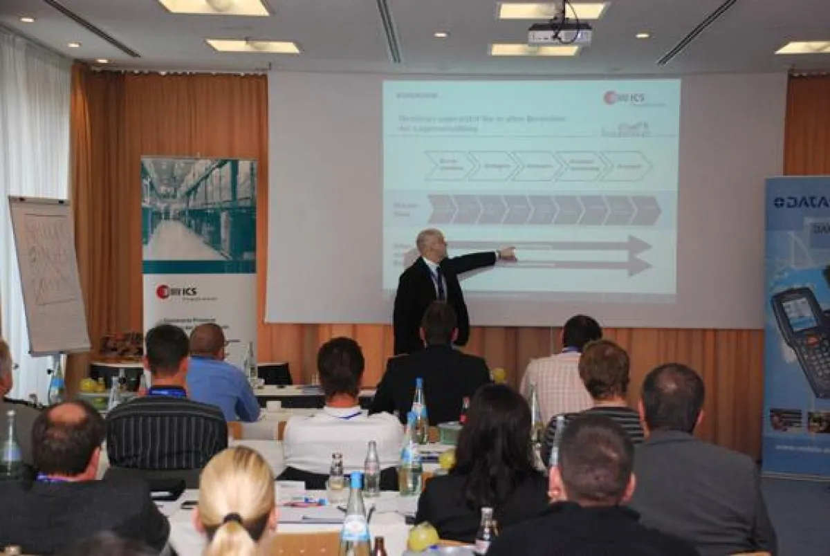 Veranstaltungsauftakt der von ICS und Datalogic Mobile organisierten Seminarreihe Zukunftslogistik in Hannover.