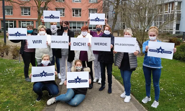 Bild: COVID-19: Senior*innen in Köln erhalten besondere Fürsorge – Startschuss der Aktion Kölner Pflegesterne