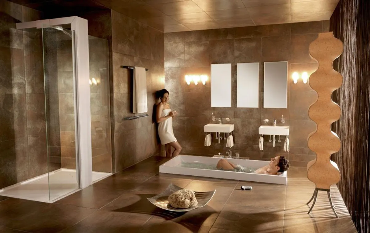 Das Bad in der Whirlwanne verwöhnt und entspannt durch spezielle Sprudel- und Massagedüsen. Foto: Villeroy & Boch AG / Immowelt.de