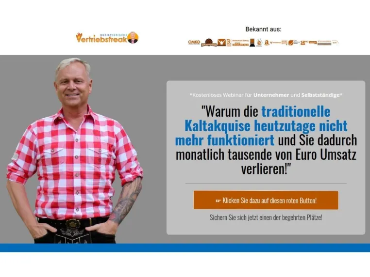 Bild: "Warum die traditionelle Kaltakquise nicht mehr funktioniert": Uwe Rieder, der bayerische Vertriebsfreak
