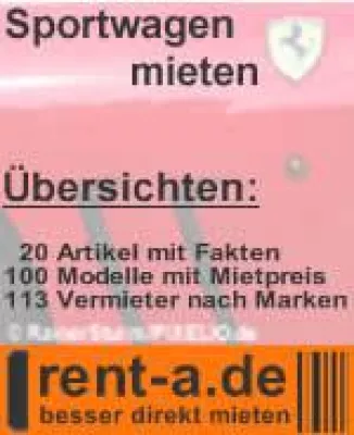 Bild: „Sportwagen mieten“ rent-a.de September Kampagne voller Erfolg