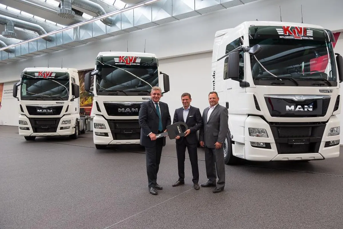 KLVrent übernimmt 2.000. Nutzfahrzeug von MAN Truck & Bus