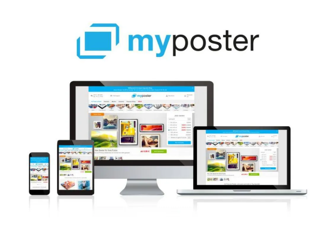 myposter.de ist von jedem Endgerät aus kinderleicht anzuwenden
