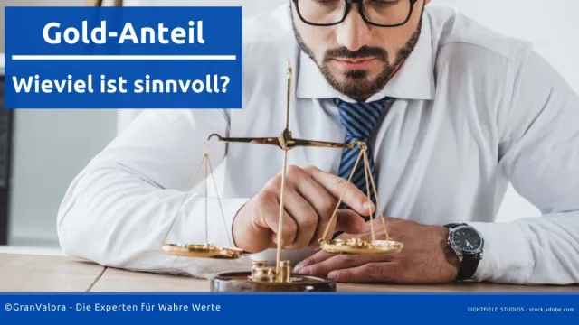 Bild: Ersparnisse: Welcher Gold-Anteil ist sinnvoll? 