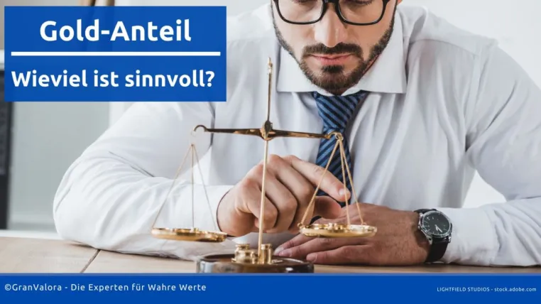 Bild: Ersparnisse: Welcher Gold-Anteil ist sinnvoll? 
