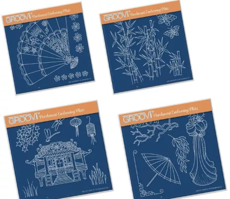 Asien / Japan. Groovi Pergament Platten von Barbara Gray Bild: Asien / Japan. Groovi Pergament Platten von Barbara Gray