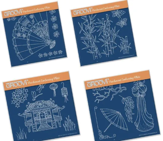 Bild: Asien / Japan. Groovi Pergament Platten von Barbara Gray