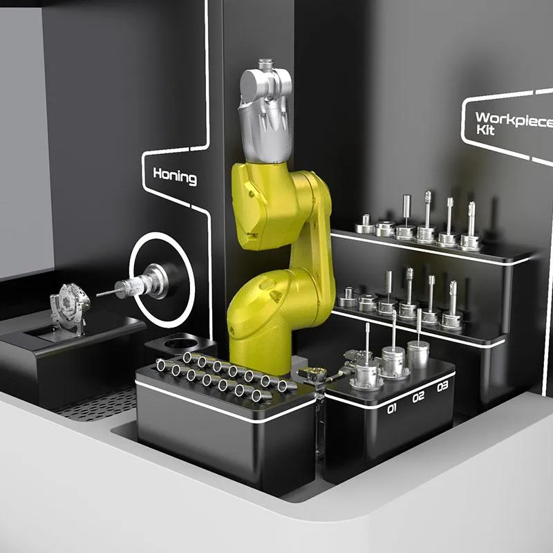 Innovative Honmaschine für Ø bis 40 mm mit vollautomatischem Rüsten und Teilehandling