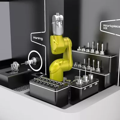Bild: Premiere: Kompakte Roboterhonzelle mit Highend-Features