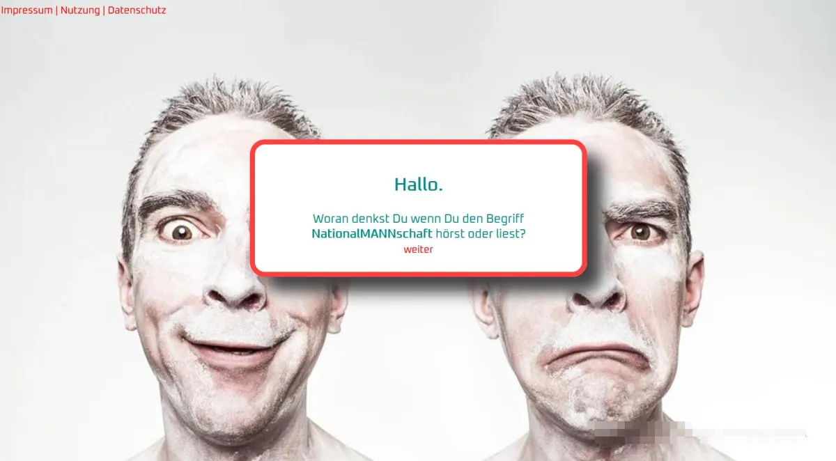 Die Startseite der neuen Initiative