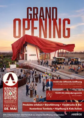 Bild: AREBOS GmbH eröffnet neuen Unternehmenssitz in Waldbüttelbrunn – Tag der offenen Tür am 08. Mai 2026
