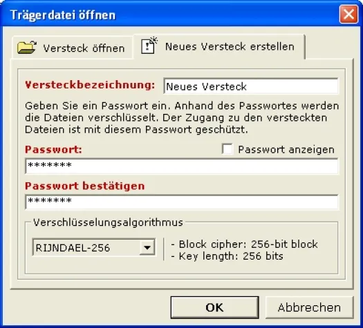 Bild: Masker 7.0: Sensible Dateien erst verschlüsseln, dann verstecken