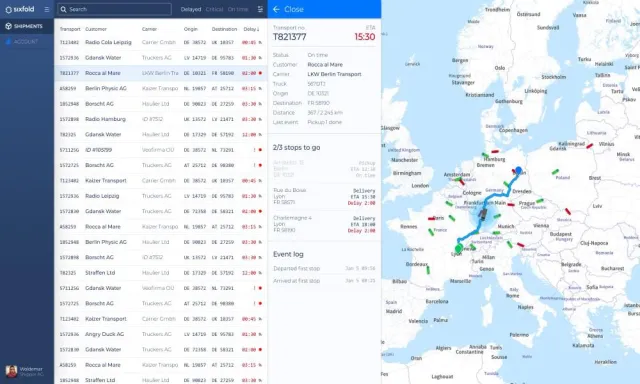 Bild: Transporeon setzt bei der Echtzeit-Verfolgung von Transporten auf strategische Partnerschaft mit Sixfold