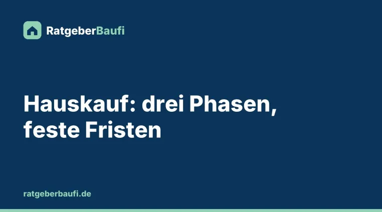 Bild: Was vor, beim und nach dem Hauskauf zu erledigen ist: Reihenfolge und Fristen