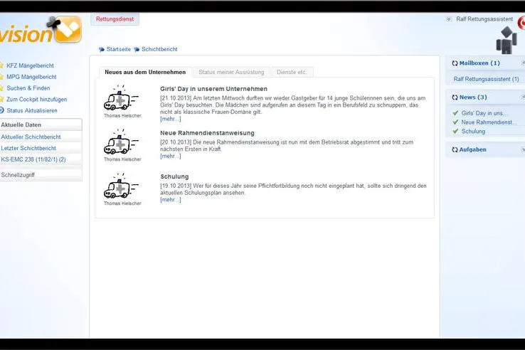 Bild: Schnelle Informationen und effiziente Abläufe mit dem Organisations- und QM-Portal VISION