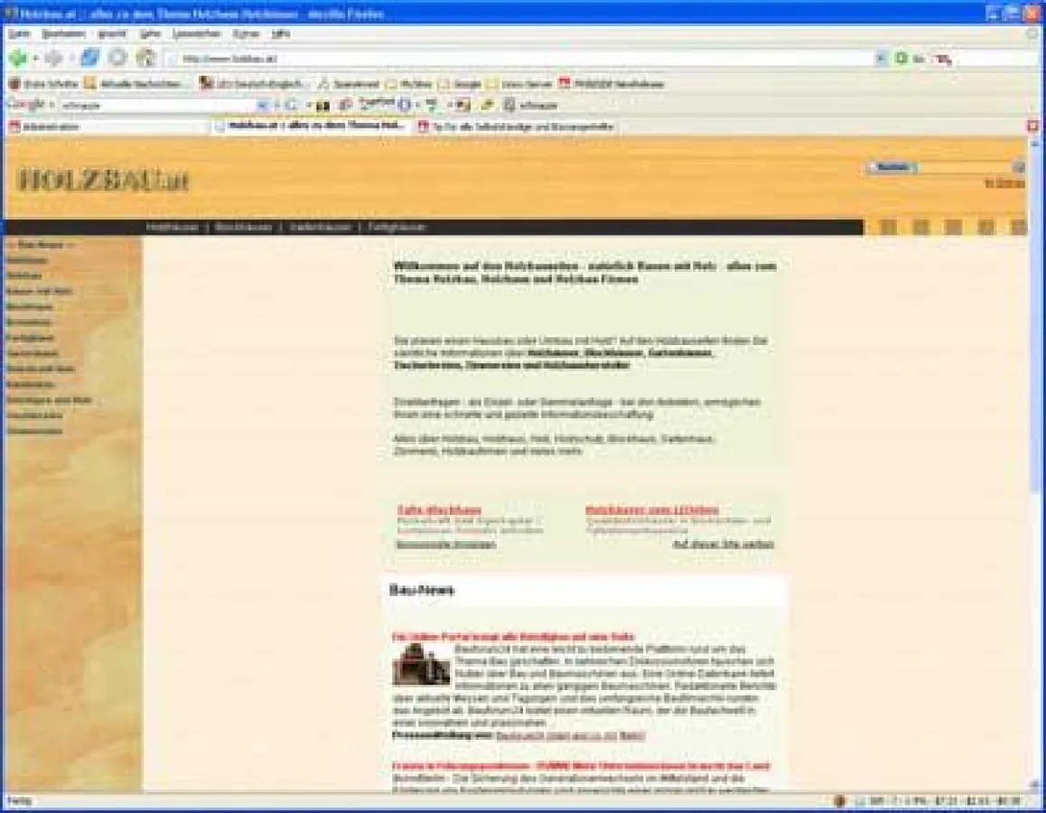 www.holzbau.at und www.holzhaus.at