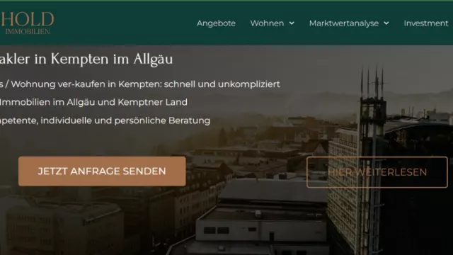 Bild: Hold Immobilien: Ihr zuverlässiger Immobilienmakler in Kempten und Umgebung.