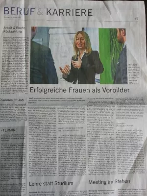 Portrait der ahc-Geschäftsführerin Sophia Hatzelmann in der Stuttgarter Zeitung Bild: Portrait der ahc-Geschäftsführerin Sophia Hatzelmann in der Stuttgarter Zeitung