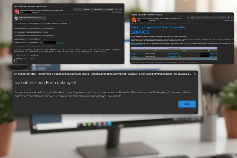 Awareness-Trainings mit Sophos Phish Threat ab Dezember 2025 kostenloser Bestandteil von Sophos Email Bild: Awareness-Trainings mit Sophos Phish Threat ab Dezember 2025 kostenloser Bestandteil von Sophos Email