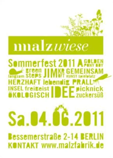 Bild: Malzwiese - Großes Sommerfest der Malzfabrik am 4. Juni 2011 in Berlin