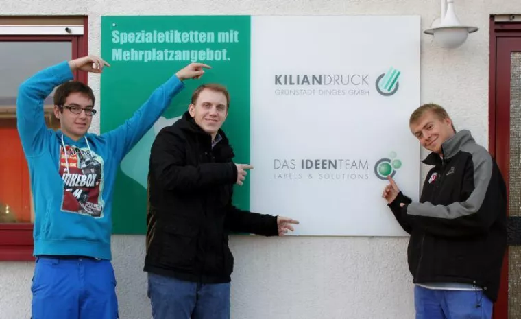 Bild: Unternehmensgruppe KilianDruck begrüßt neue Auszubildende
