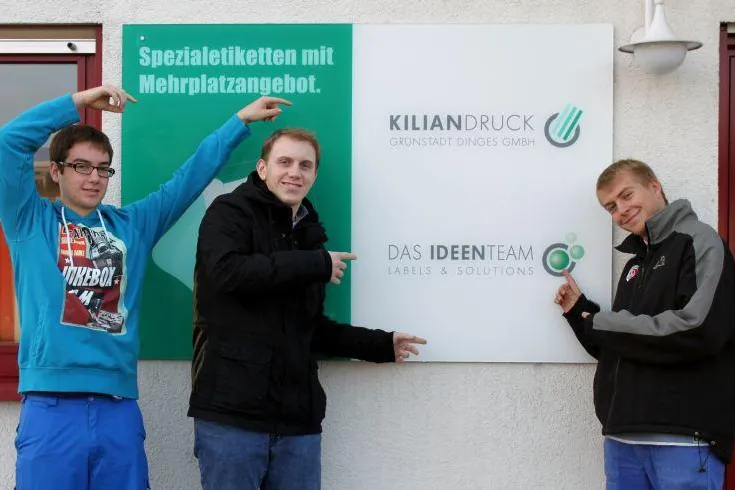 Bild: Unternehmensgruppe KilianDruck begrüßt neue Auszubildende