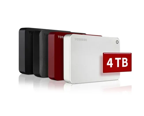 Bild: Toshiba präsentiert neue portable CANVIO Festplatten mit 4TB für die sichere Datenspeicherung