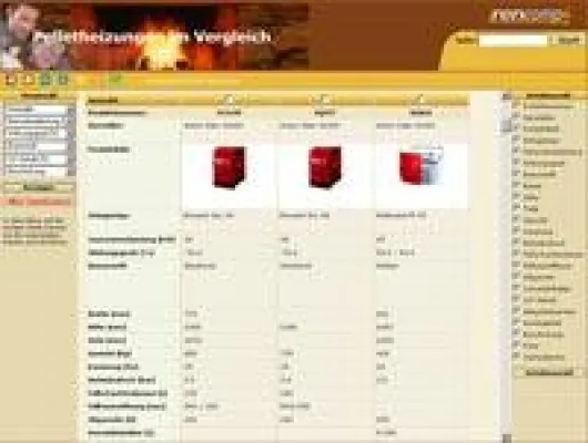 Bild: Online Produktvergleich von Biomasse- und Pellet-feuerungsanlagen erleichtert Auswahl