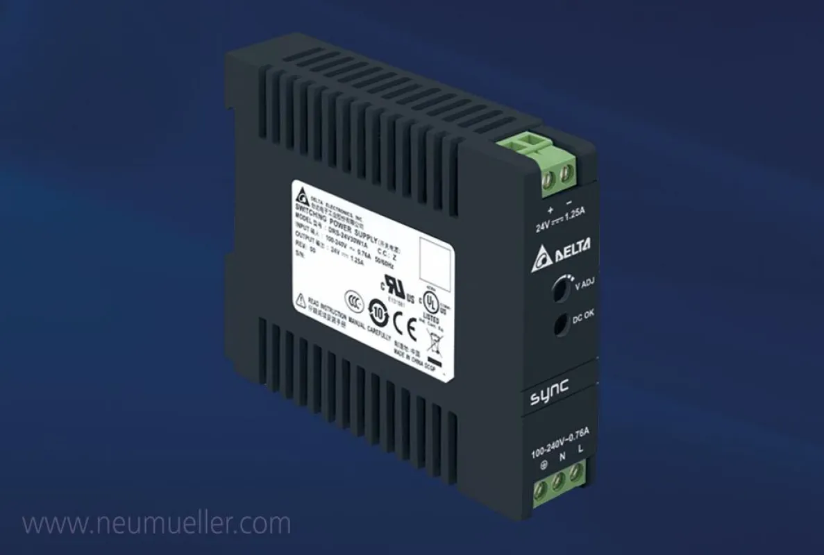 Die neueultrakompakte Sync Hutschienen-Netzteil-Serie von Delta