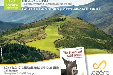 EINLADUNG ZUR PRESSEKONFERENZ Tourismusverbandes LOZÈRE (Südfrankreich) Bild: EINLADUNG ZUR PRESSEKONFERENZ Tourismusverbandes LOZÈRE (Südfrankreich)