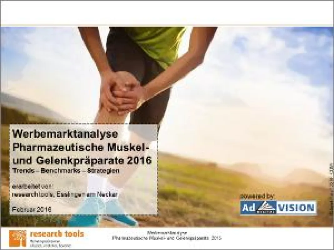 Werbemarktanalyse Pharmazeutische Muskel- und Gelenkpräparate 2016