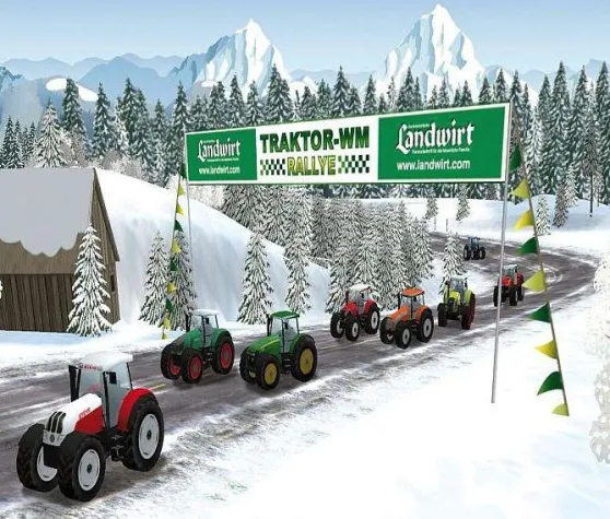 Bild: Traktor WM-Rallye im Schnee